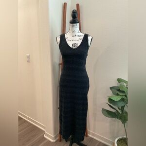 Free People Black Midi Dress